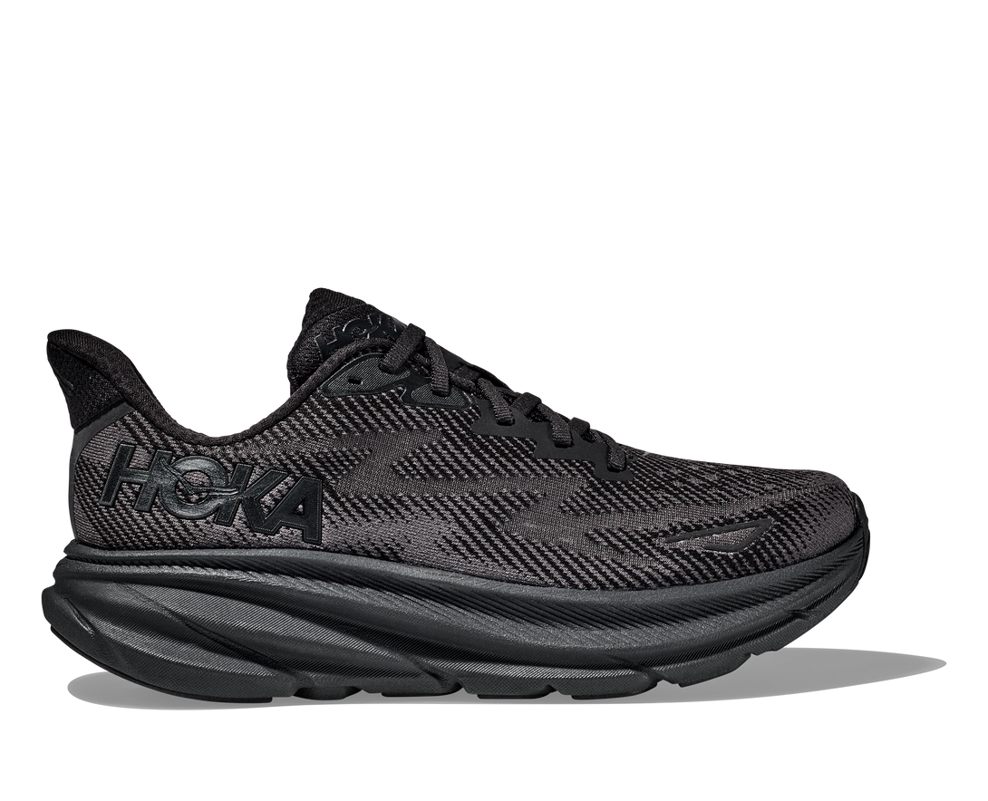 Hoka Clifton 9 Womens Road Running Shoes Black