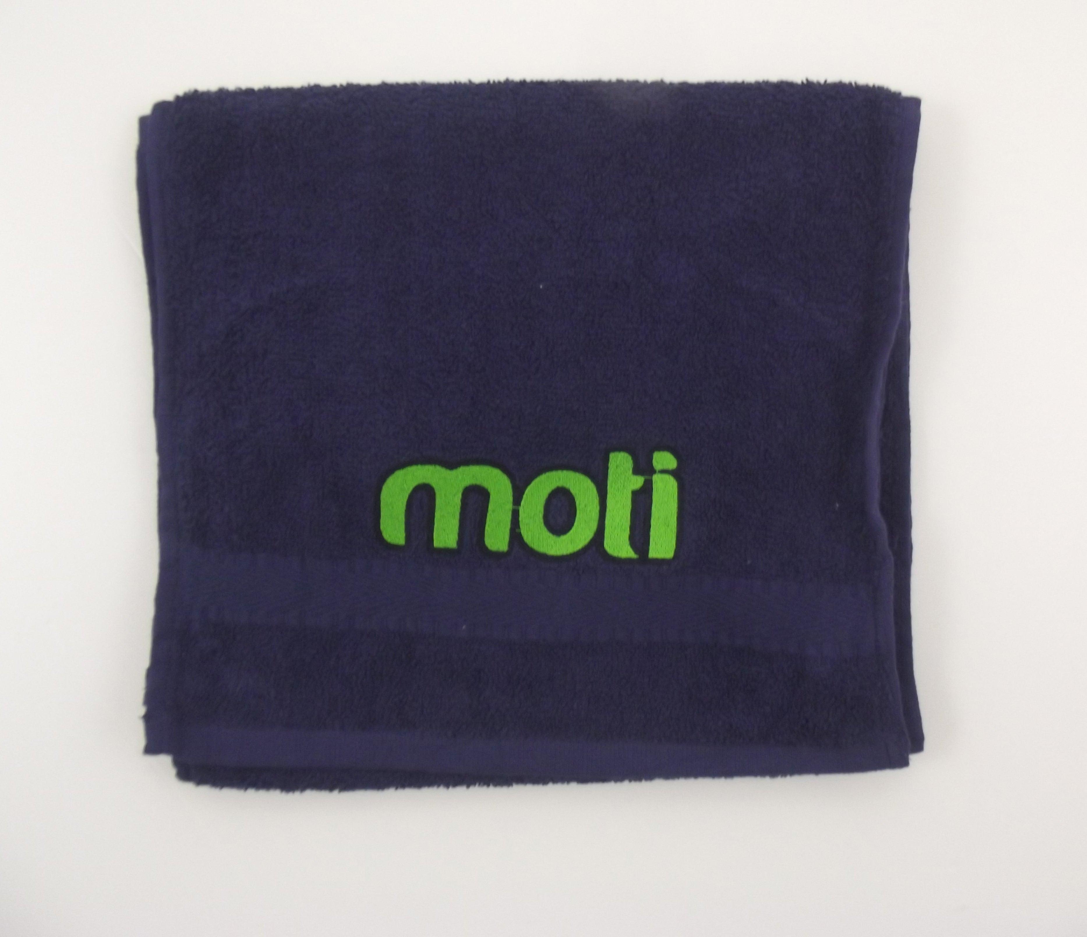 Moti Towels Navy Green Moti Running