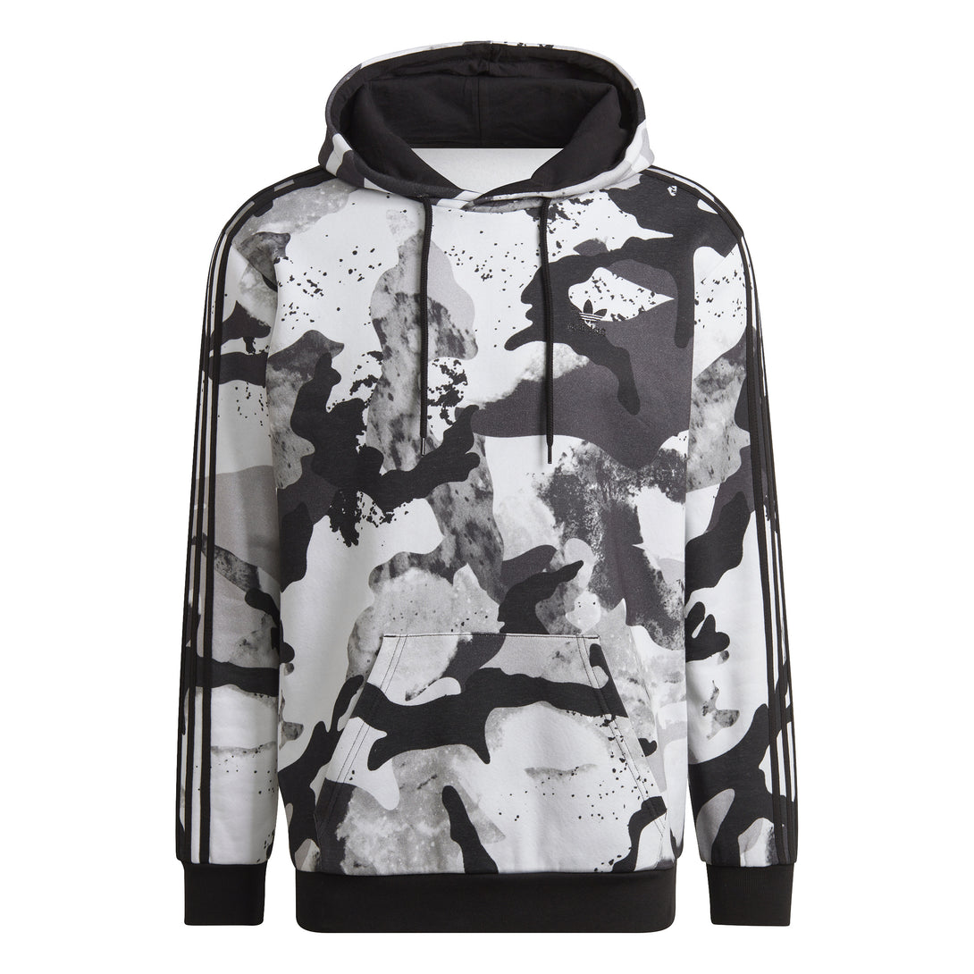 adidas Mens Camo Allover Print Hoodie