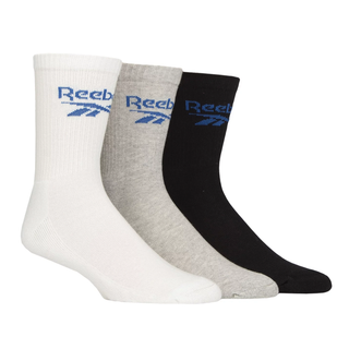 Reebok Foundation Unisex Cotton Crew Socks 3-Pack