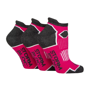 Storm Bloc Womens Cushion Ankle Socks 3-Pack