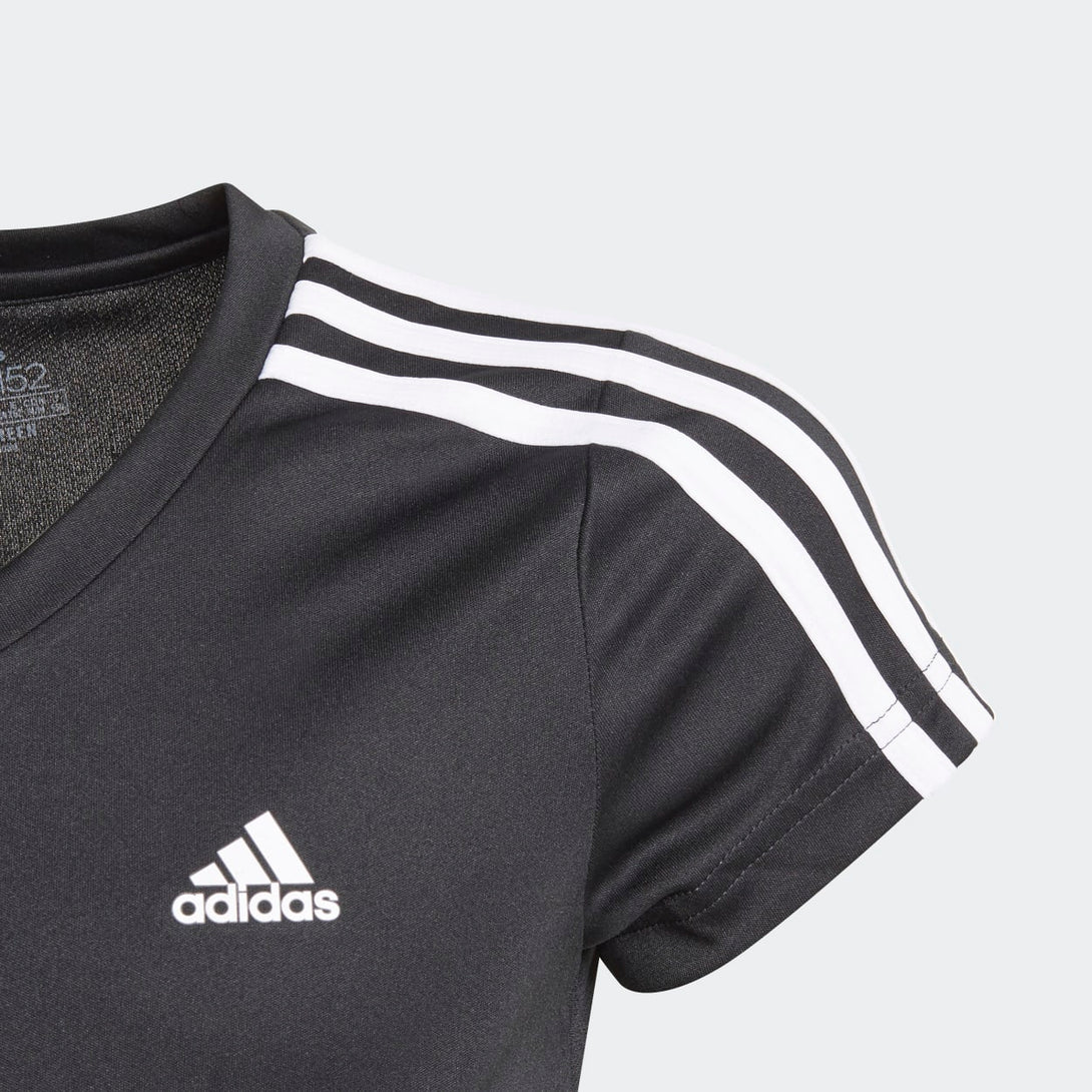 Adidas Girls 3-Stripes T-Shirt