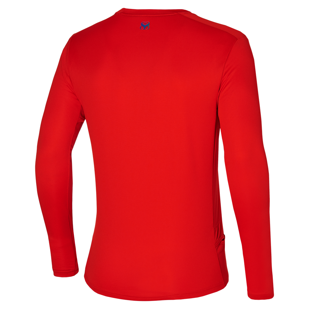 Mizuno Mens Two Loop 88 Gym T-Shirt - Fiery Red