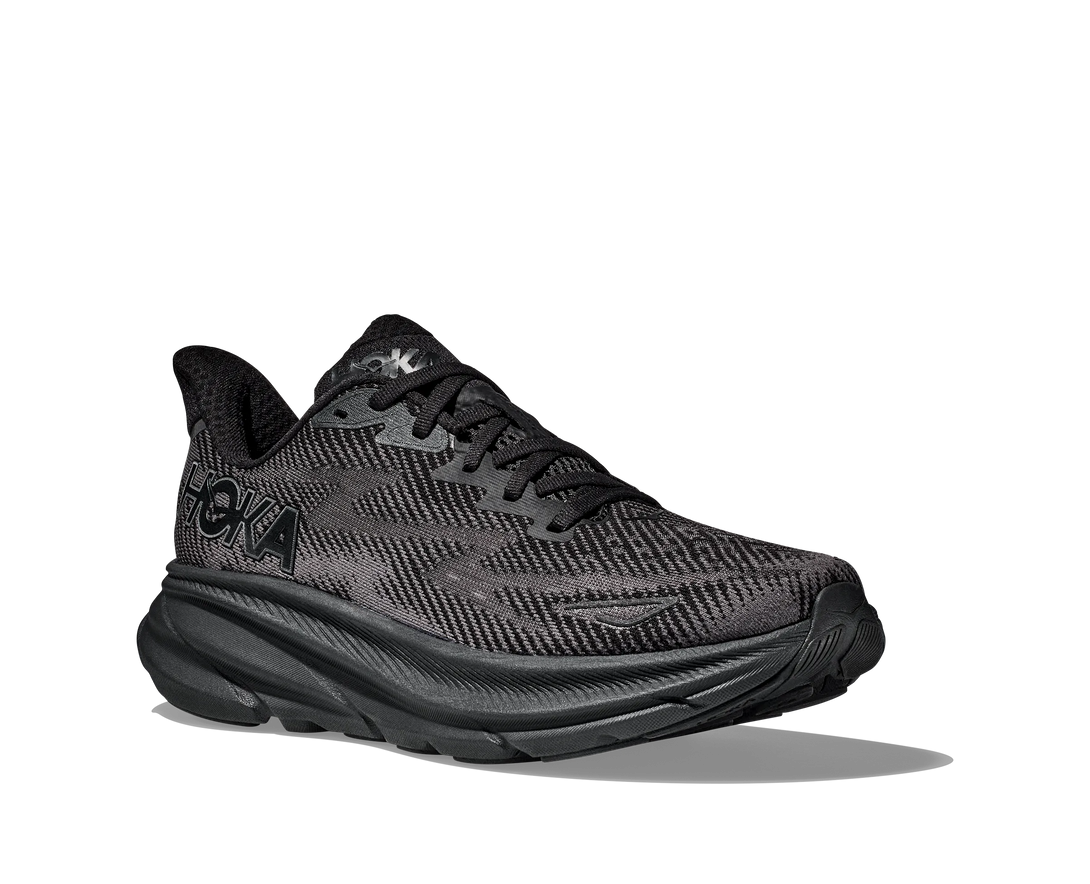 Hoka Clifton 9 Womens Road Running Shoes Black