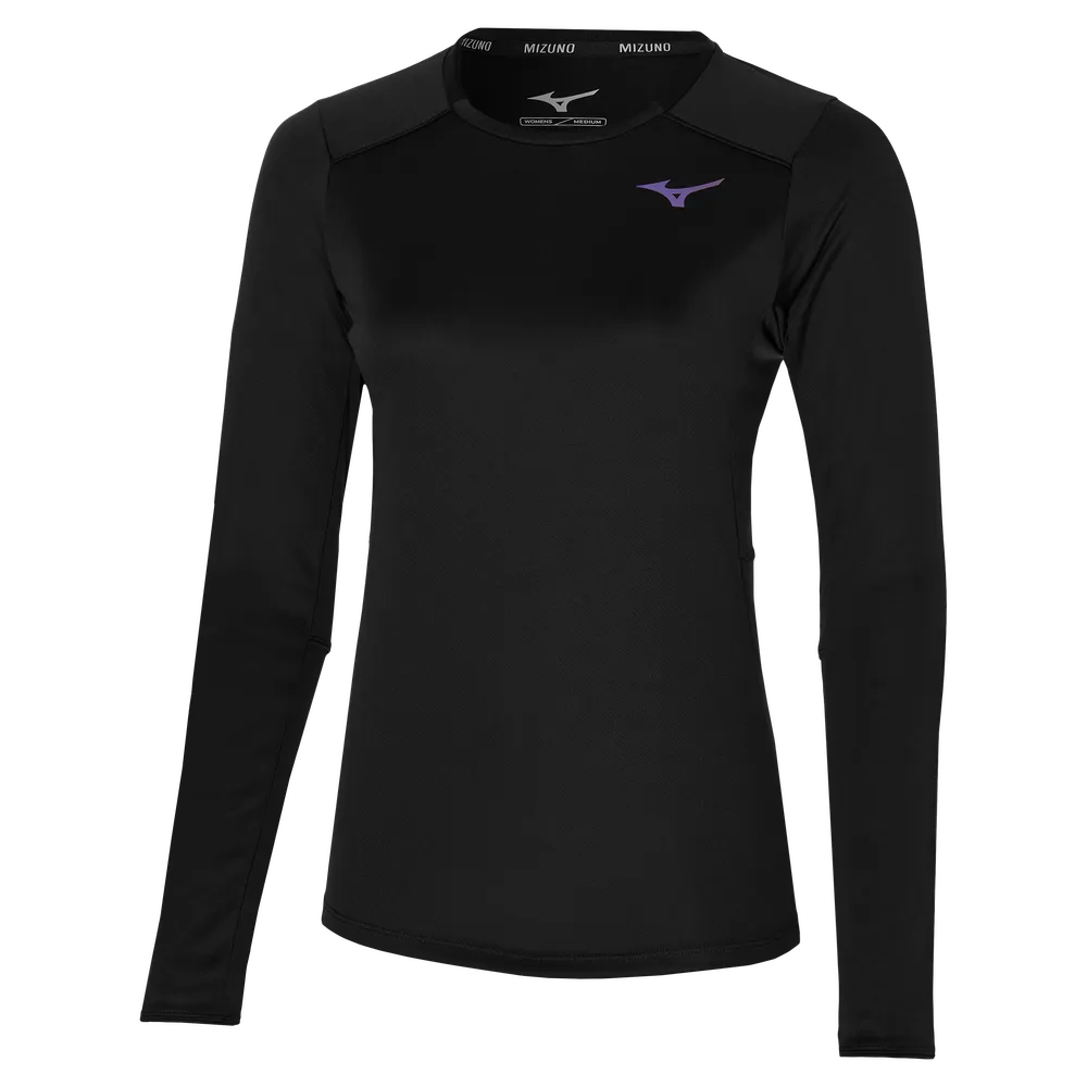 Mizuno Womens Two Loop 88 Gym T-Shirt - Black