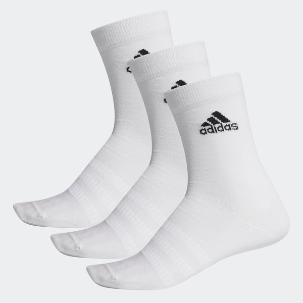 Adidas light crew socks white 3 pack