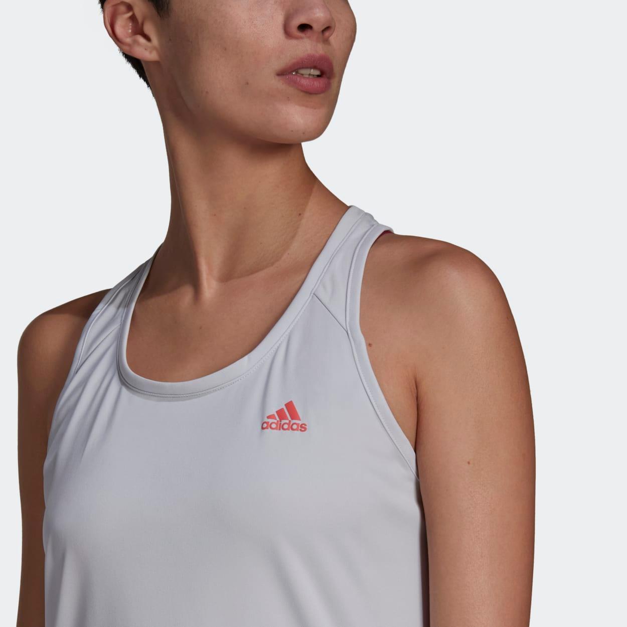 Adidas essentials 3 stripe tank best sale top ladies