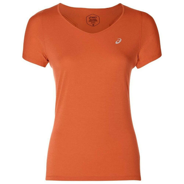 Asics V-Neck Womens T-Shirt - Orange