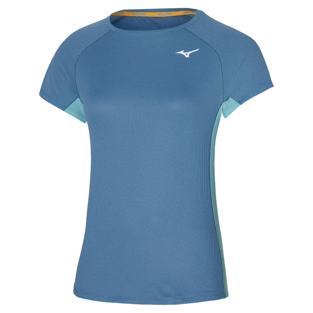 Mizuno Womens DRYAEROFLOW Gym T-Shirt - Copen Blue