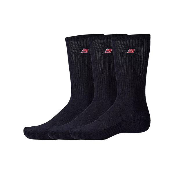 New Balance Unisex Patch Logo Crew Socks 3 Pack