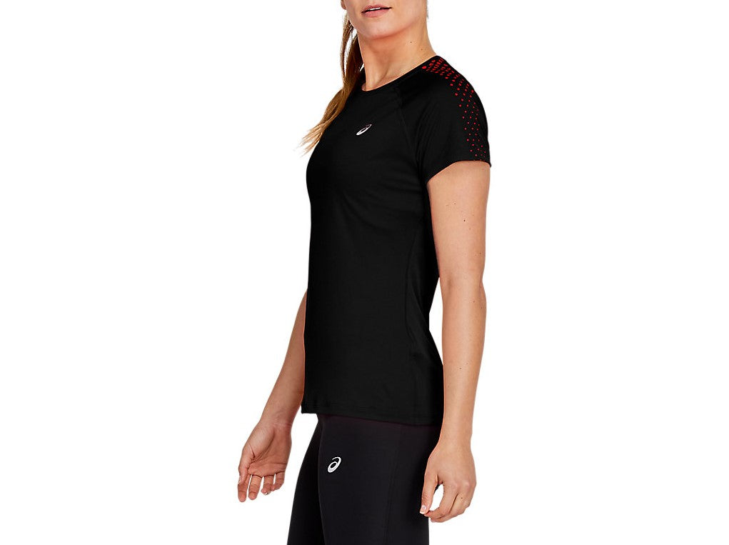 Asics Womens Stripe Short Sleeve T-Shirt