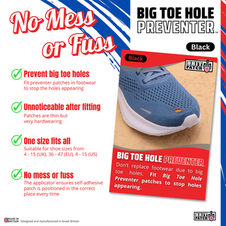 Brit Patch Big Toe Hole Preventer
