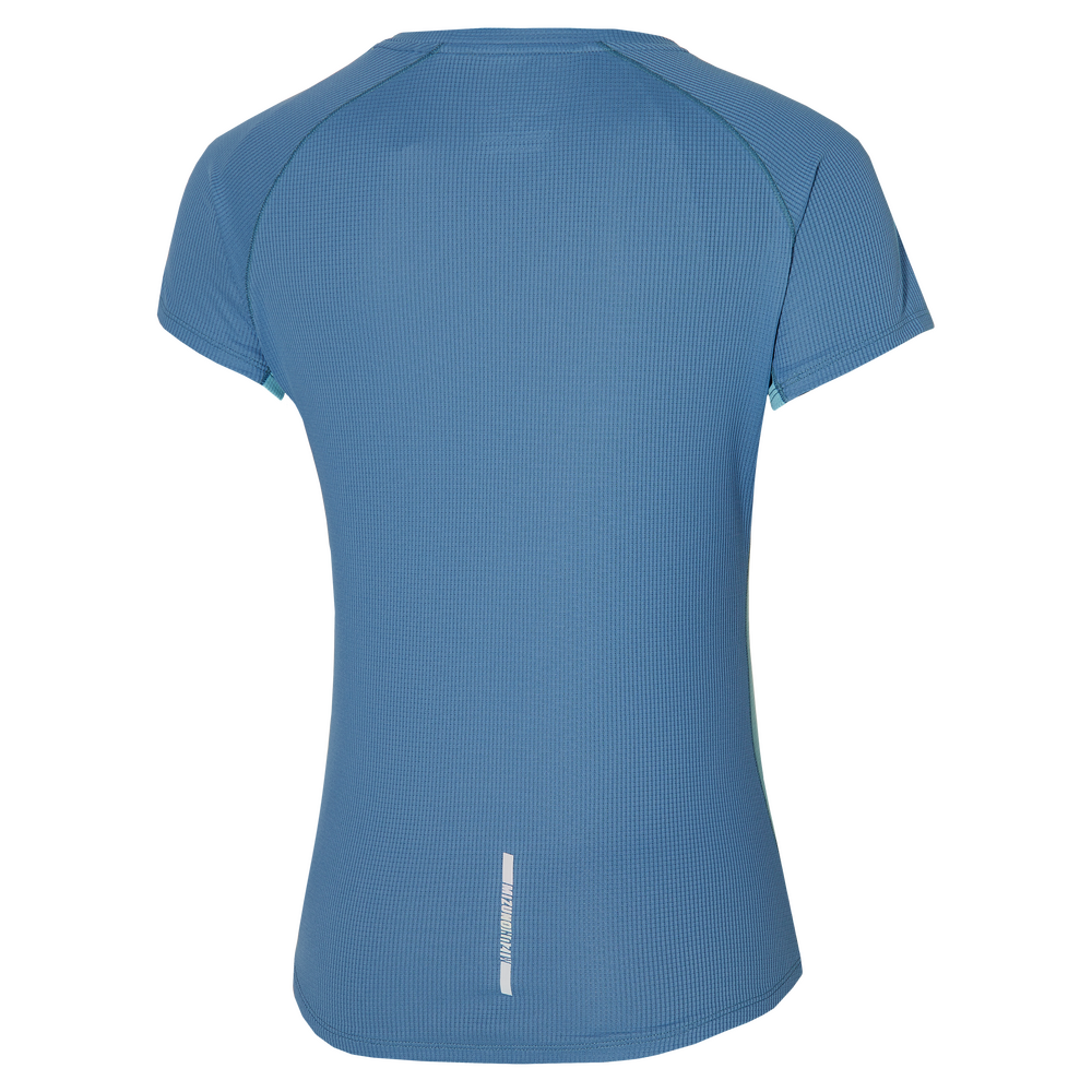 Mizuno Womens DRYAEROFLOW Gym T-Shirt - Copen Blue