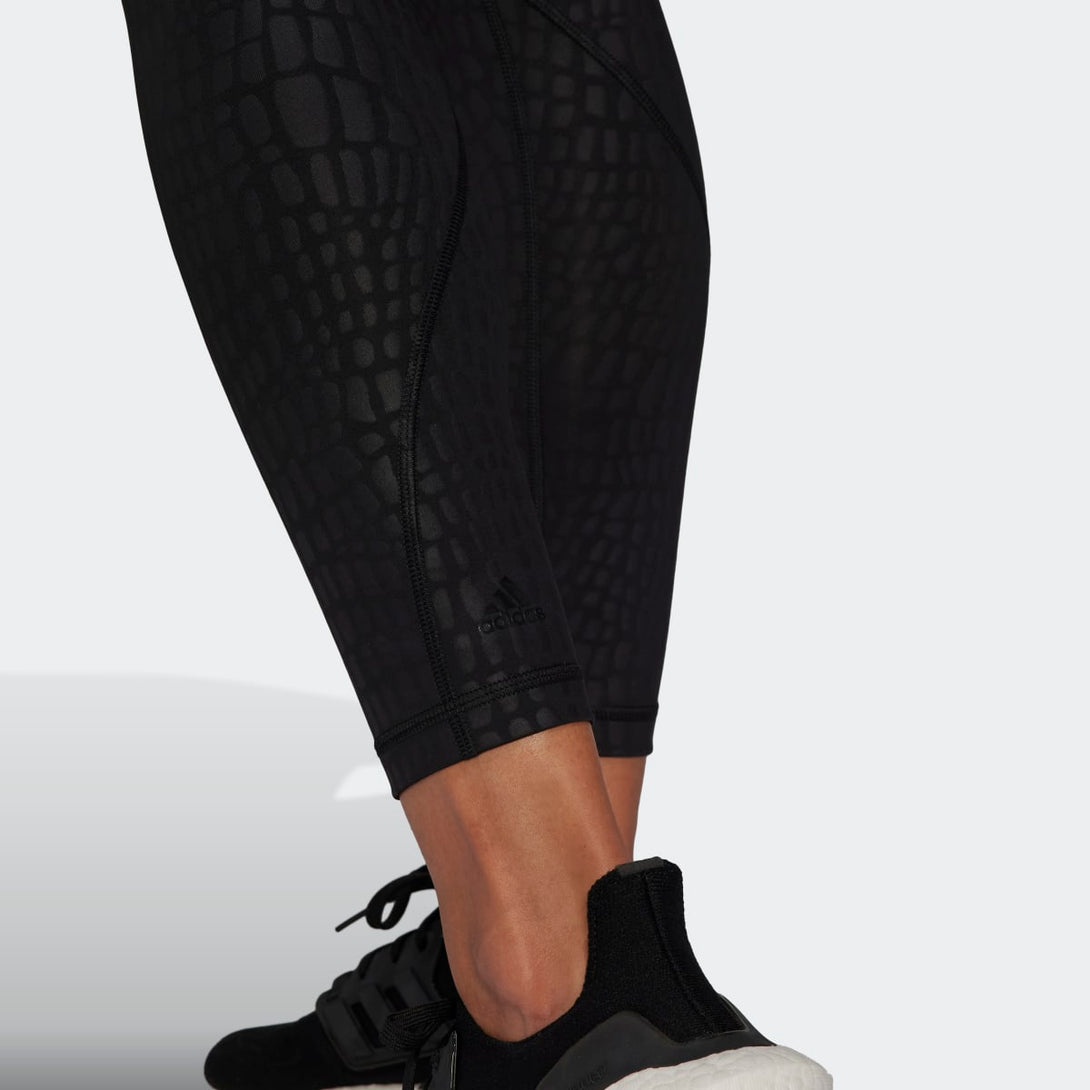 adidas Optime Training Luxe 7/8 Leggings - Black, Women's Training