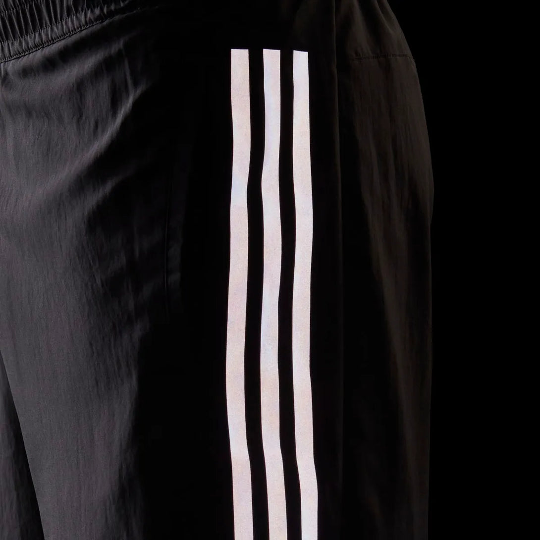 adidas Mens Run Icon Full Reflective 3-Stripes Shorts