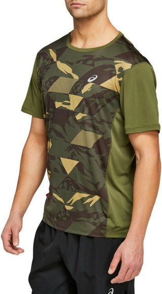 Asics Future camo s/s top camo green