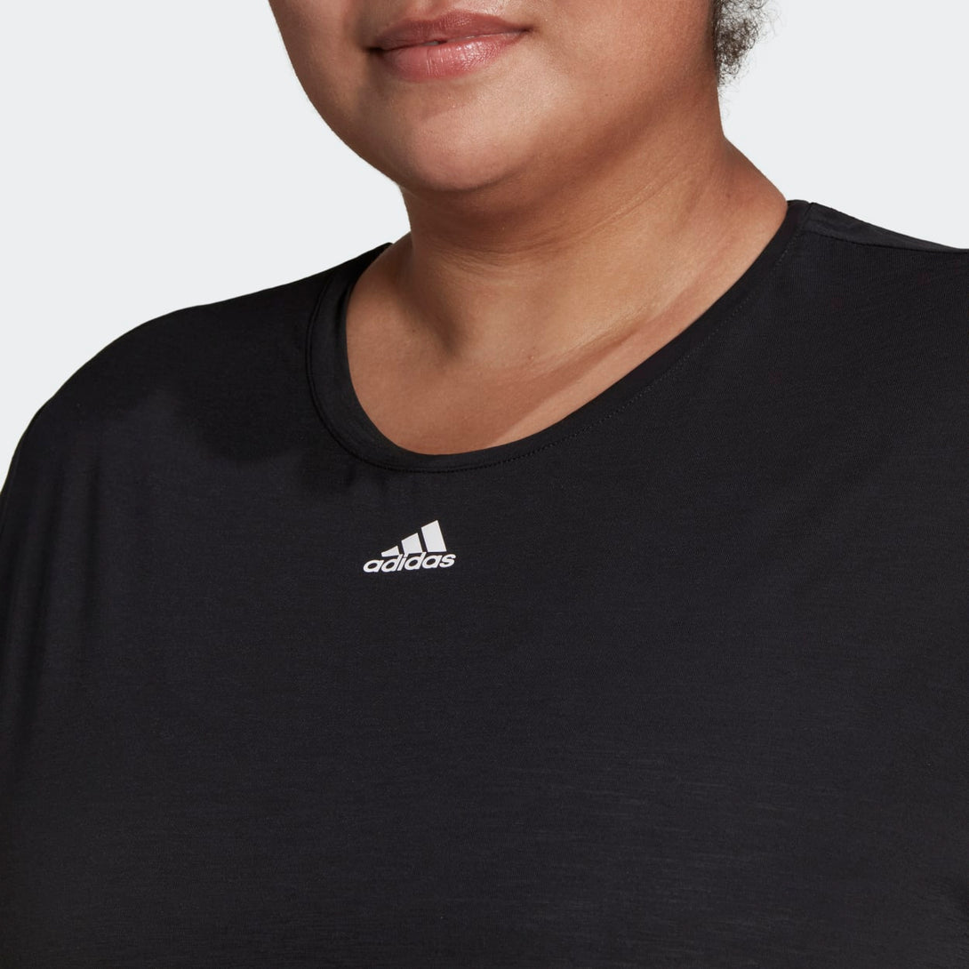 Adidas Womens Train Icons 3-Stripes T-Shirt (Plus Size)