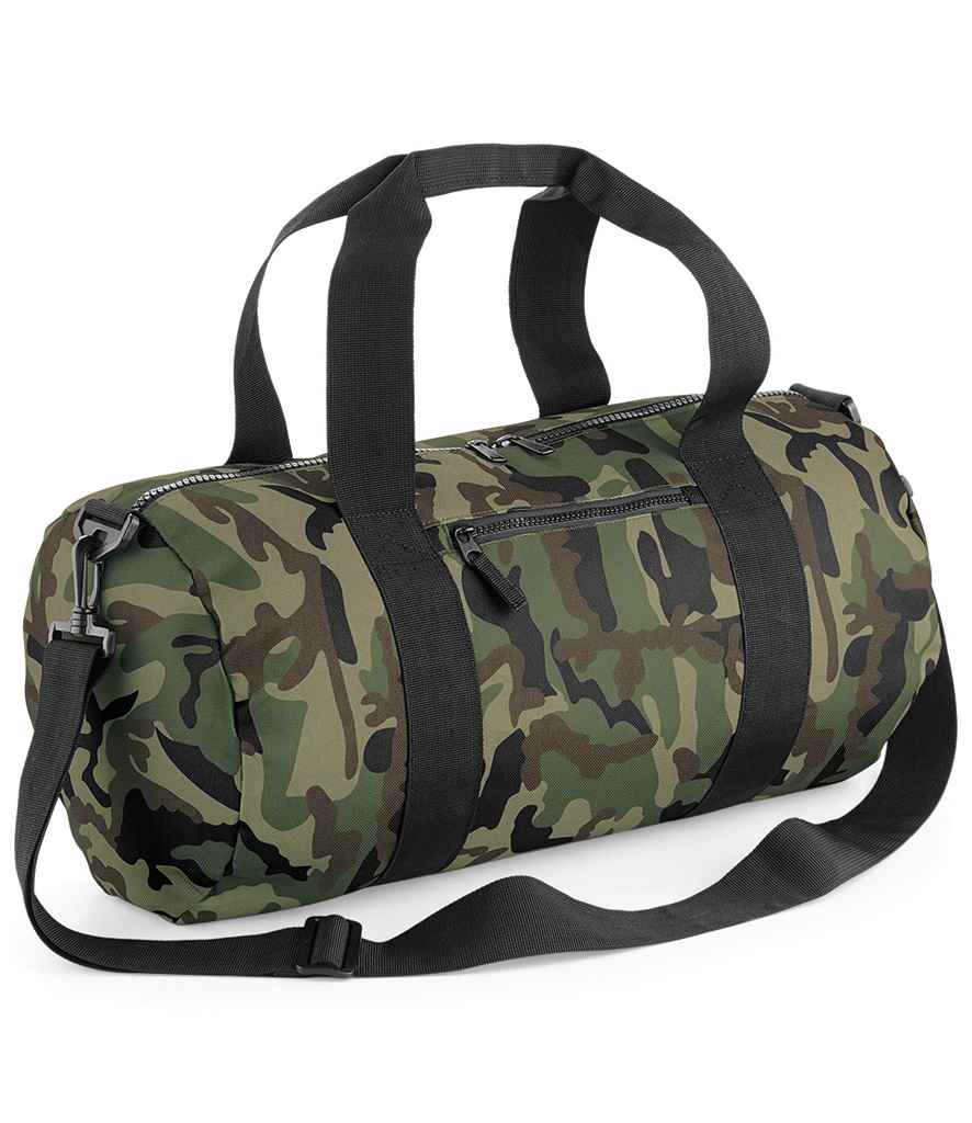 Bagbase Camo Barrel Bag