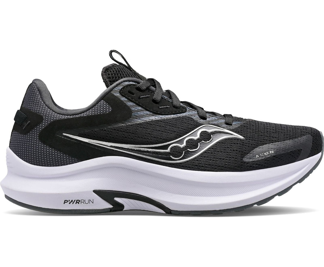 Saucony Mens Axon 2 Running Shoes Black/White - 10.0 UK