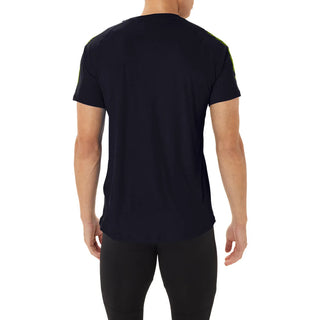 ASICS Mens Stripe Short Sleeve Performance T-Shirt