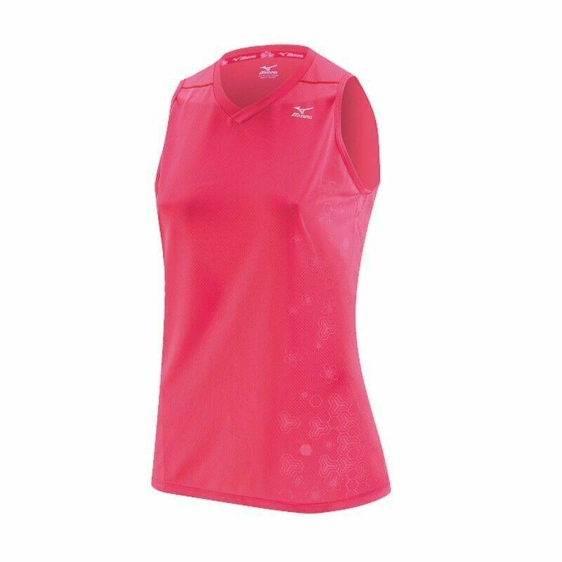 Mizuno Dry Lite Womens Rouge Red/Coral Singlet