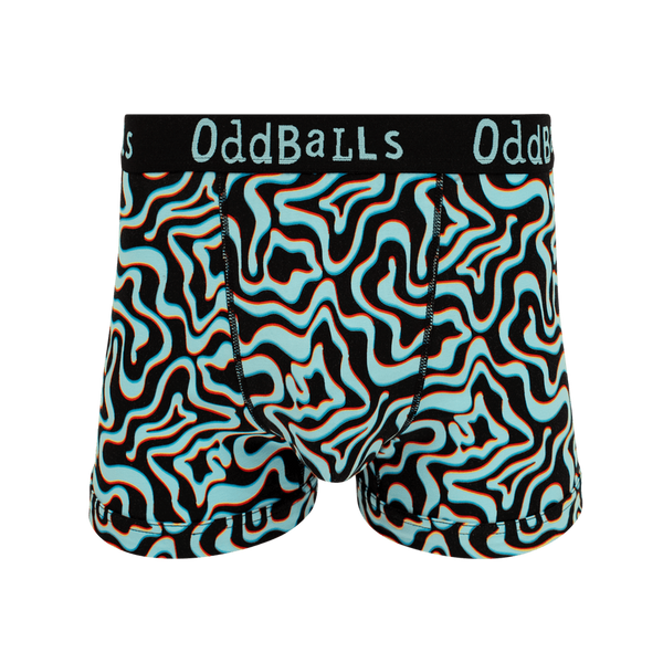 Oddballs Neon Lava Mens Cotton Boxer Shorts