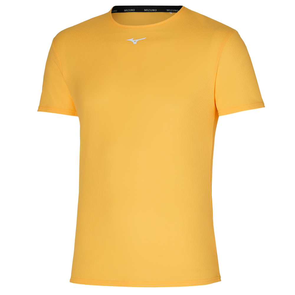 Mizuno Mens DRYAEROFLOW Gym T-shirt - Racing Yellow