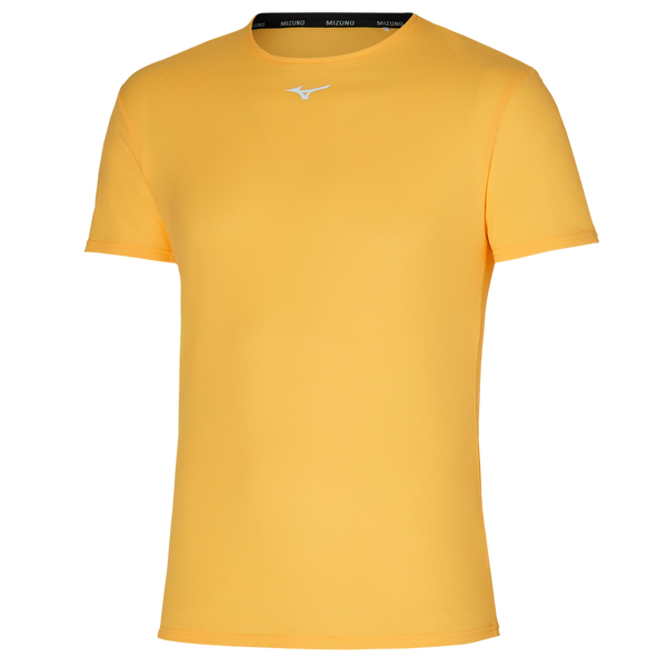 Mizuno Mens DRYAEROFLOW Gym T-shirt - Racing Yellow