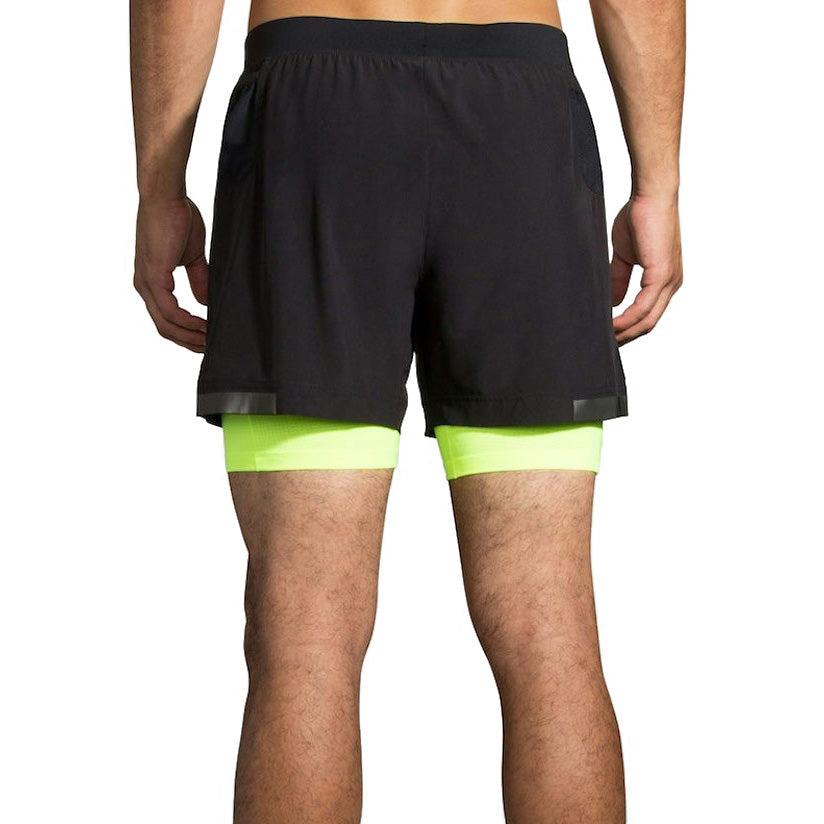 Brooks Mens Carbonite 5in 2-in-1 Shorts