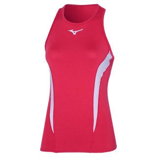 Mizuno Womens Printed Tank Top Opera Red