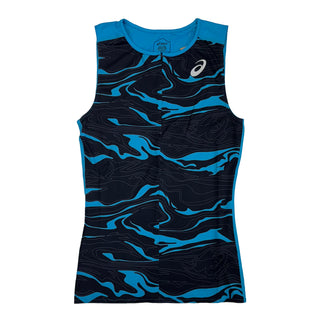 ASICS Mens Sleeveless 1/2 Zip Top