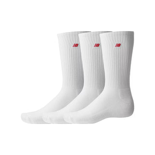 New Balance Unisex Patch Logo Crew Socks 3 Pack