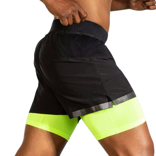 Brooks Mens Carbonite 5in 2-in-1 Shorts