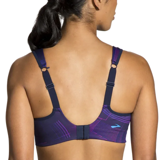 Brooks Drive Convertible Run Bra Matrix Navy Print
