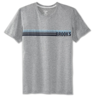 Brooks Mens Distance 'Run Stripe' Graphic Tee