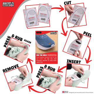 Brit Patch Big Toe Hole Preventer